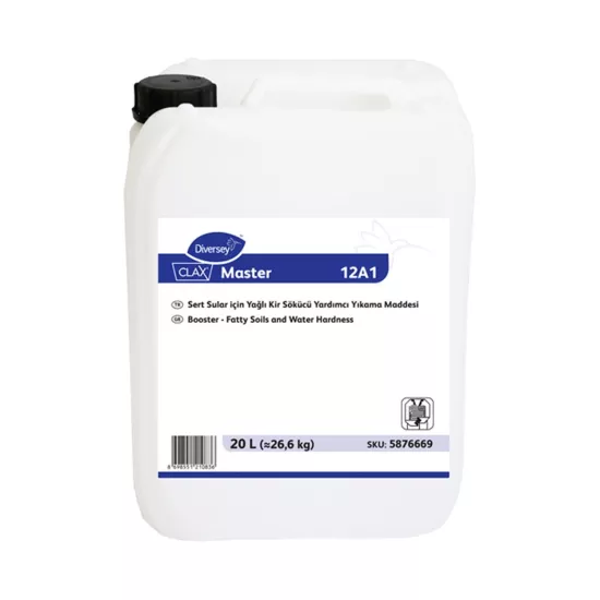 Diversey Clax Master 12A1 Yağ ve Kir Sökücü Yardımcı Yıkama Maddesi 20 L (26,6kg)