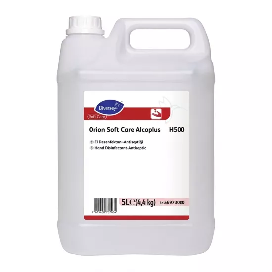 Diversey Orion Soft Care Alcoplus H500 El Dezenfektanı 5 L | Alkol Bazlı Antiseptik