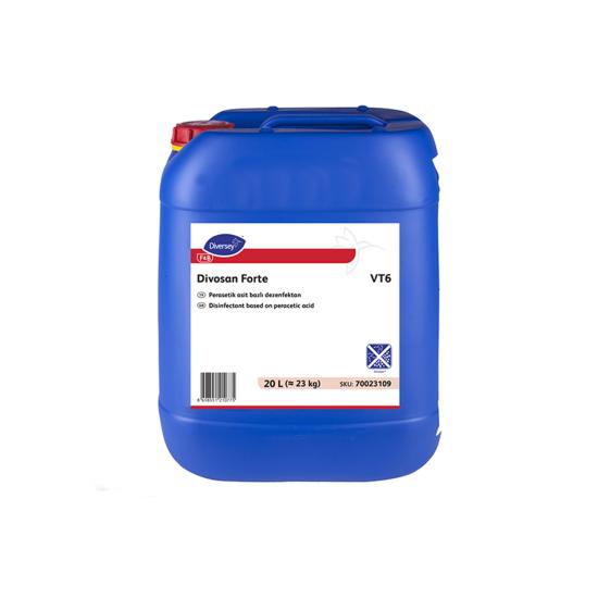 Diversey Divosan Forte VT6 Perasetik Asit Bazlı Dezenfektan 20L/23 Kg