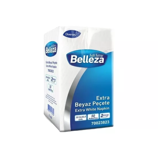 Diversey Belleza Extra Beyaz Peçete 32,5x32,5 cm 50’li X 24 Paket