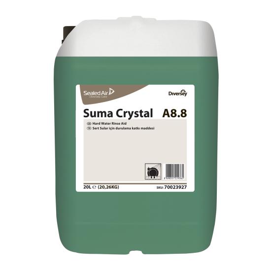 Diversey Suma Crystal A8.8 Sert Sular için Bulaşık Makinesi Parlatıcısı 20 L