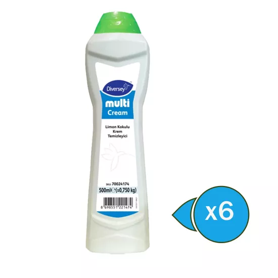 Diversey Multi Cream Limon Kokulu Krem Temizleyici 500ml  X 6 Adet