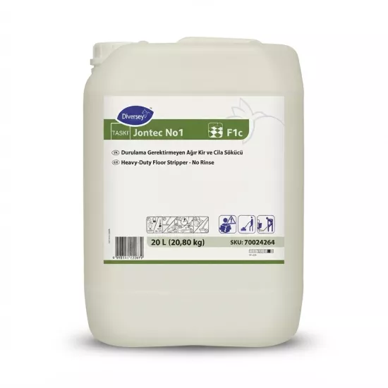 Diversey Taski Jontec No1 F1c Durulama Gerektirmeyen Ağır Kir ve Cila Sökücü 20 L