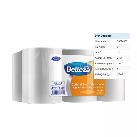 Diversey Belleza Optimal Smart Eye Havlu 103m x 6 Adet