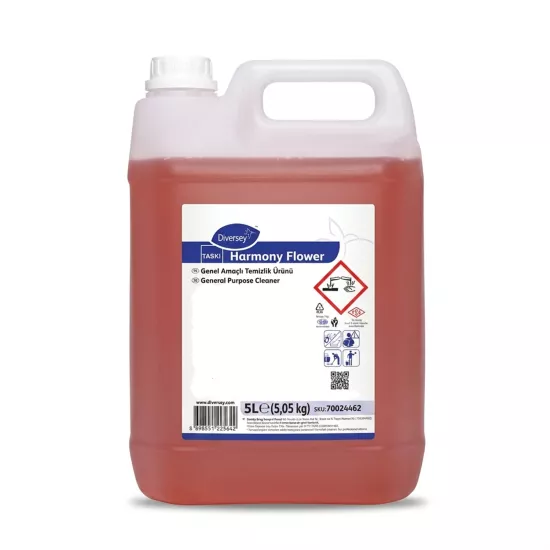 Diversey Taski Harmony Flower Parfümlü Genel Amaçlı Yüzey Temizleyici 5 L