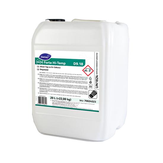 Diversey Suma Forte Hi-Temp D9.18 Alkali Kir ve Yağ Çözücü 20 L (22kg)