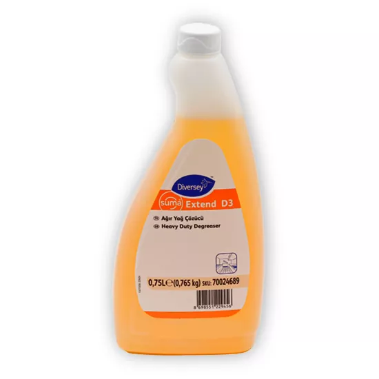 Diversey Suma Extend D3 Ağır Yağ Çözücü 750 Ml X 6 Adet