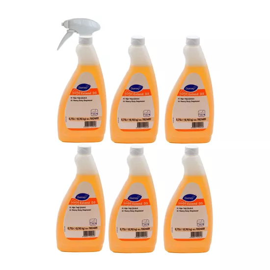 Diversey Suma Extend D3 Ağır Yağ Çözücü 750 Ml X 6 Adet