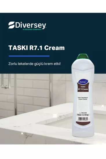 Diversey TASKI R7.1 Amonyaklı Krem Temizleyici 750 ml Banyo & Mutfak İçin Yüzey Temizleyici