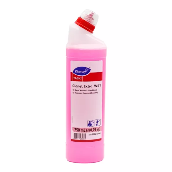 Diversey Taski Clonet Extra W41 Banyo Temizleyici ve Kireç Çözücü 750 ml X 6 Adet (Kolisiyle)