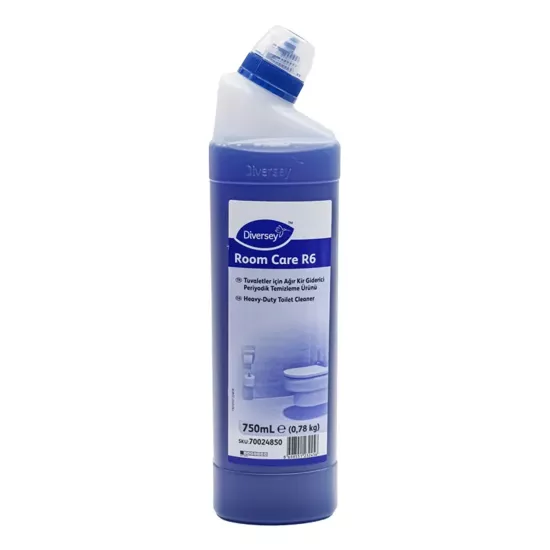Diversey Room Care R6 Klozet İçin Ağır Kir Giderici 750 ml X 6 Adet (Kolisiye)