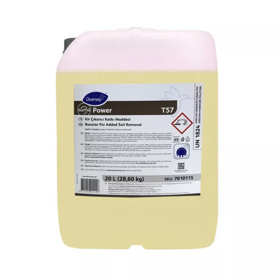 Diversey Suma Power T57 Bulaşık Makineleri İçin Nişasta Çözücü Katkı Maddesi 20 L (28,6 Kg)