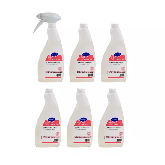 Diversey Suma Inox Classic D7 Paslanmaz Çelik Parlatıcısı 750ml X 6 Adet