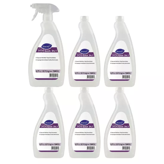 Diversey Suma Quick D4.1 Alkol Bazlı Yüzey Temizleyici 750ml X 6 Adet