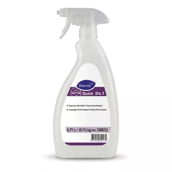 Diversey Suma Quick D4.1 Alkol Bazlı Yüzey Temizleyici 750ml X 6 Adet