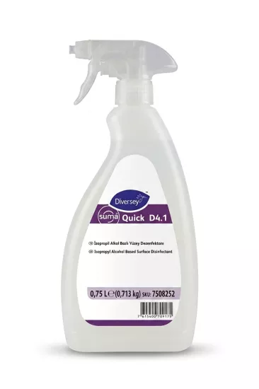 Diversey Suma Quick D4.1 Alkol Bazlı Yüzey Temizleyici 750ml