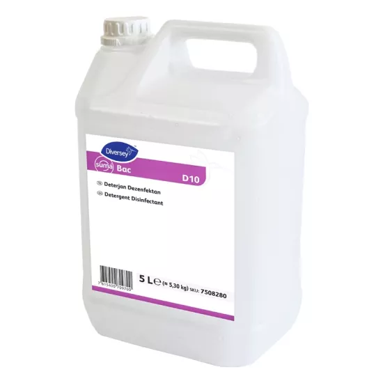Diversey Suma Bac D10 Dezenfektanlı Yüzey Deterjanı 5 L