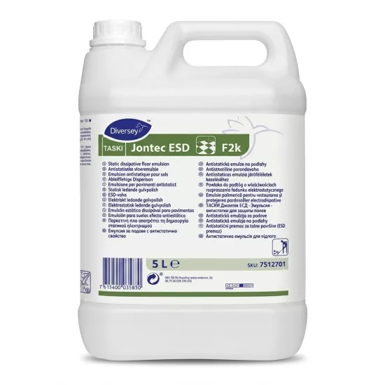 Diversey TASKI Jontec ESD F2k Statik Dağıtıcı Zemin Cilası 5 L