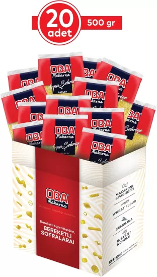 Oba Makarna Arpa Şehriye 500 Gr * 20 Adet