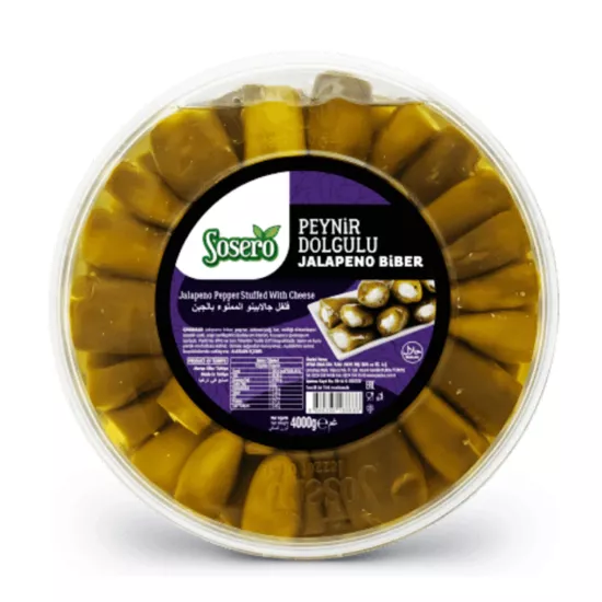Sosero Peynir Dolgulu Jalapeno Biber Tava 2 Kg