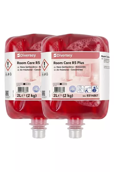 Diversey Room Care R5 Plus Konsantre Hava Şartlandırıcı ve Oda Kokusu 2 x 2 L (4 L)