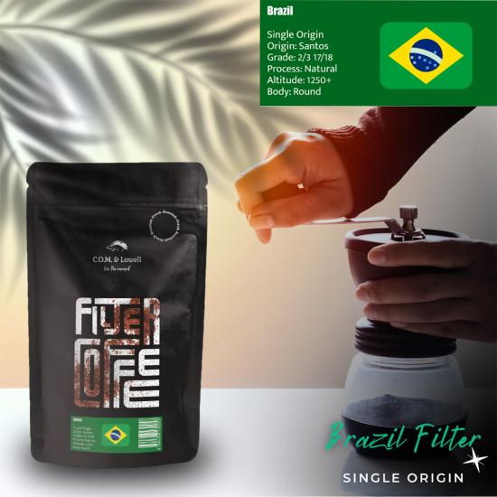 C.O.M. & Lowell - Brazil Filter Coffee 1000 Gr.