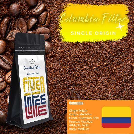 C.O.M. & Lowell - Colombia Filter Coffee 250 Gr. 