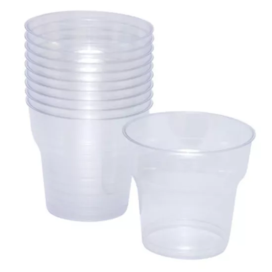 Kristal Sert Plastik Bardak 180 ml 1000 Adet (25’li 40 Paket)