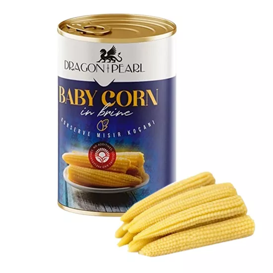 Dragon Pearl Baby Corn Konserve Mısır Koçanı 425 g