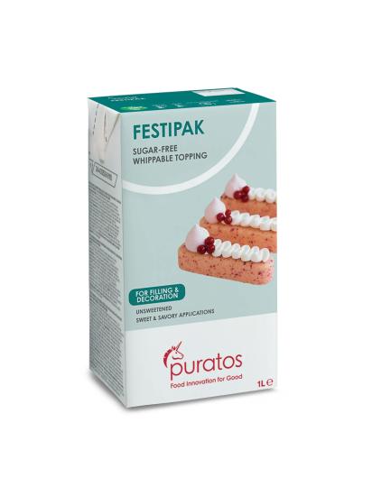 Puratos Festipak Şekersiz Bitkisel Sıvı Şanti 1 L