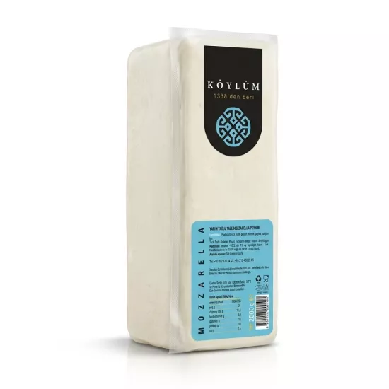 Köylüm Yarım Yağlı Taze Mozzarella Peyniri 2 kg Blok