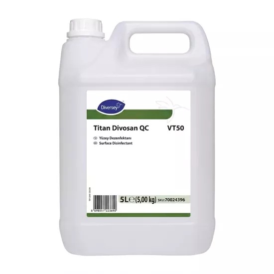 Diversey Titan Divosan QC VT50 Açık Alan Yüzey Dezenfektanı 5L | Titan Divosan QC VT50