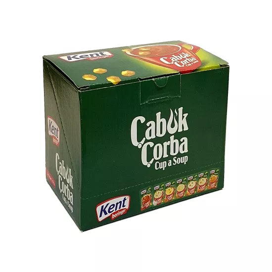 Kent Boringer Çabuk Çorba Seti Kutusu İle 5 Çeşit 24 Adet