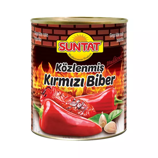 Suntat Közlenmiş Kırmızı Biber 2950 g (Süzme Ağırlık 1820 g)