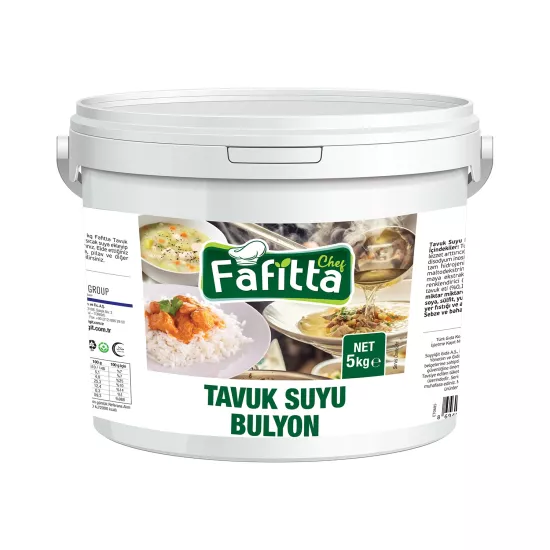 Fafitta Tavuk Suyu Bulyon 5 Kg.  (Kova)