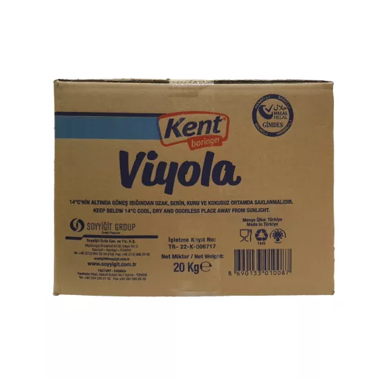 Kent Boringer Viyola Bitkisel Susuz Bisküvi Yağı 20 Kg – Gimdes Helal Sertifikalı