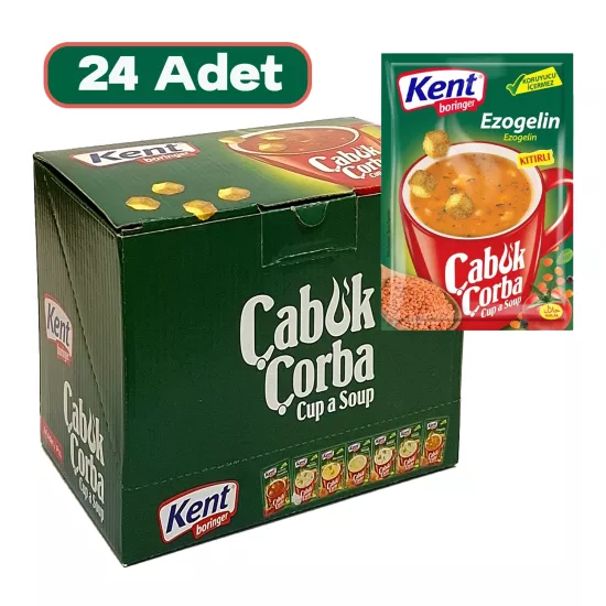 Kent Boringer Çabuk Çorba Ezogelin 21g X 24 Adet