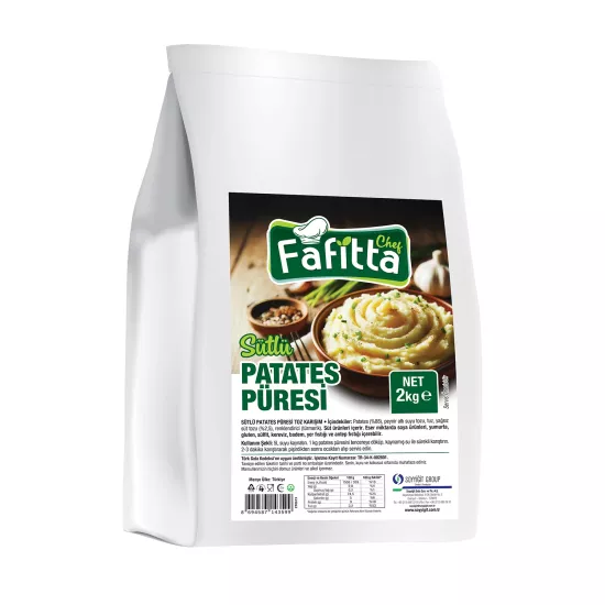 Fafitta Chef Sütlü Patates Püresi Toz Karışım 2 KG (Folyo) 