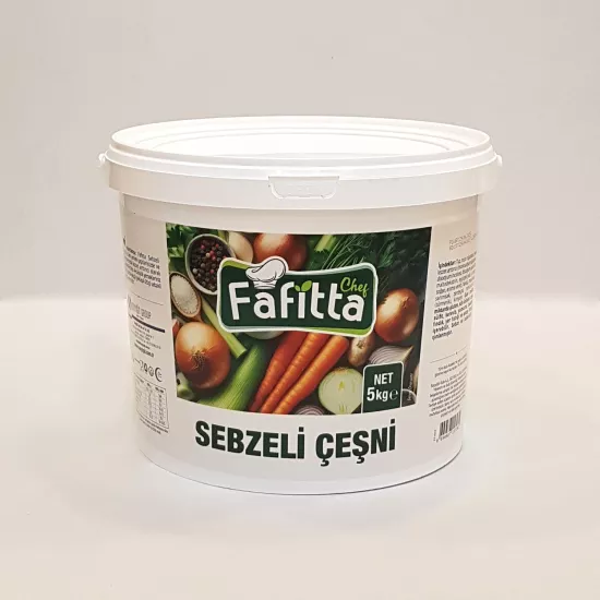 Fafitta Chef Sebzeli Çeşni 5Kg (Kova)