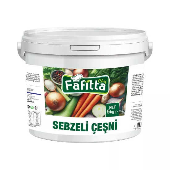 Fafitta Chef Sebzeli Çeşni 5Kg (Kova)