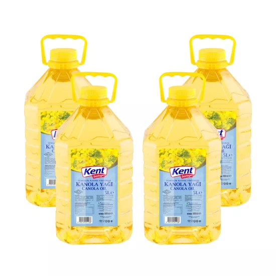 Kent Boringer Kanola Yağı 5 Lt Pet X 4 Adet (Kolisiyle)