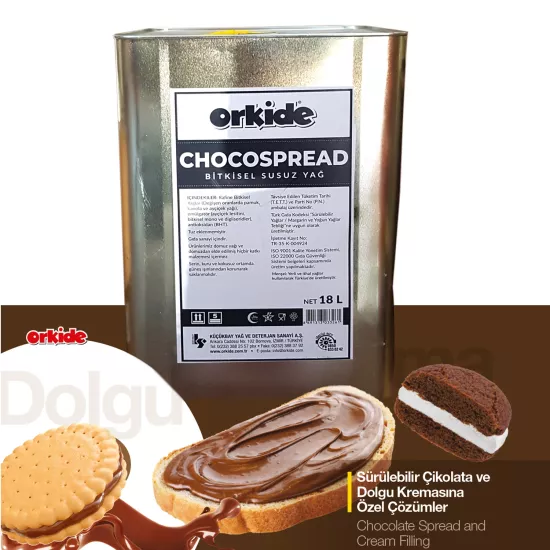 Orkide Chocospread Bitkisel Susuz Yağ 18 L Teneke