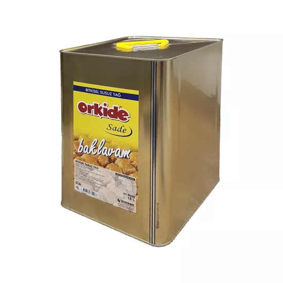 Orkide Baklavam (Sade ) Bitkisel Susuz Yağ 18 Lt. - Gimdes Helal Sertifikalı - Ücretsiz Kargo