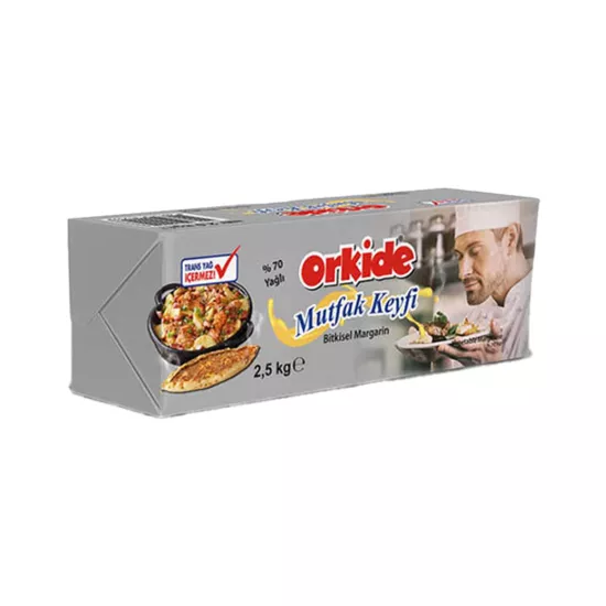Orkide Mutfak Keyfi Bitkisel Margarin %70 Yağlı 15 kg (2,5 Kg X 6 Adet)
