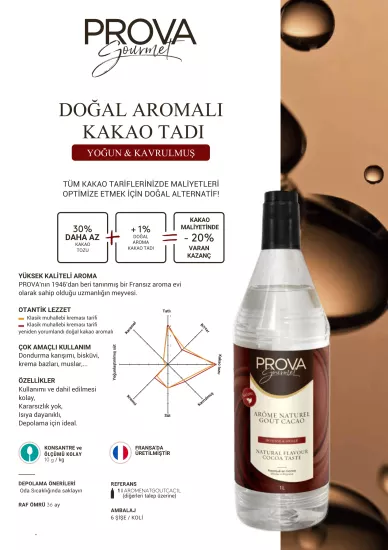 Prova Gourment Doğal Kakao Aroması 1 L