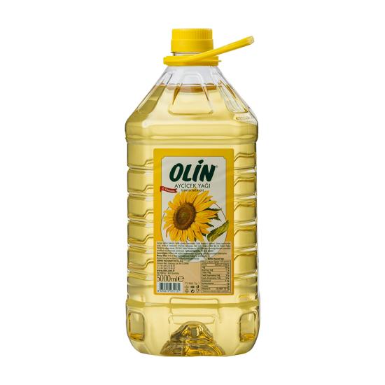 Olin Ayçiçek Yağı Köşeli Pet Şişe 5 lt. * 4 Adet