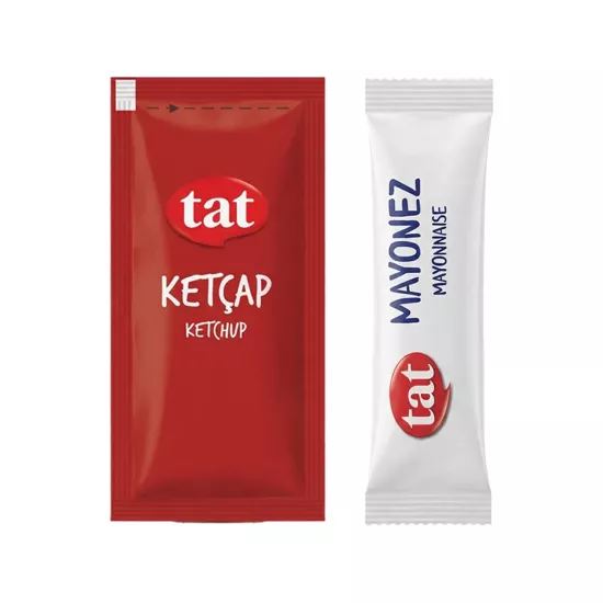 Tat Poşet Ketçap ve Mayonez Seti 9 g X 500 + 500 Adet İki Koli