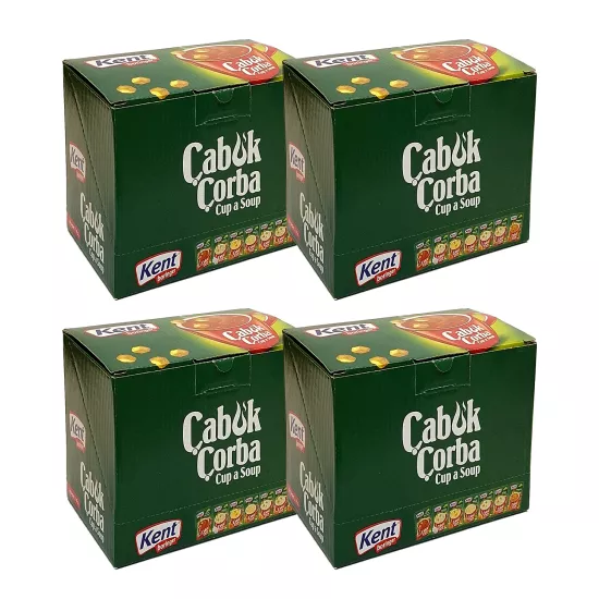 Kent Boringer Çabuk Çorba Çeşitleri 96 Adet (4 Farklı Lezzet x 24’lü Paket)