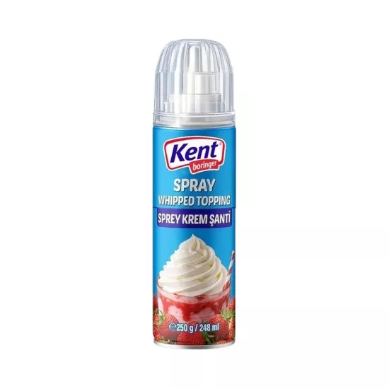 Kent Boringer Sprey Krem Şanti 250g | Whipped Topping Sprey Krema