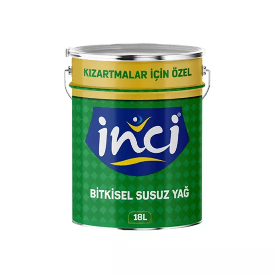İnci Kızartmalar İçin Özel Bitkisel Susuz Yağ Yağ 18 L
